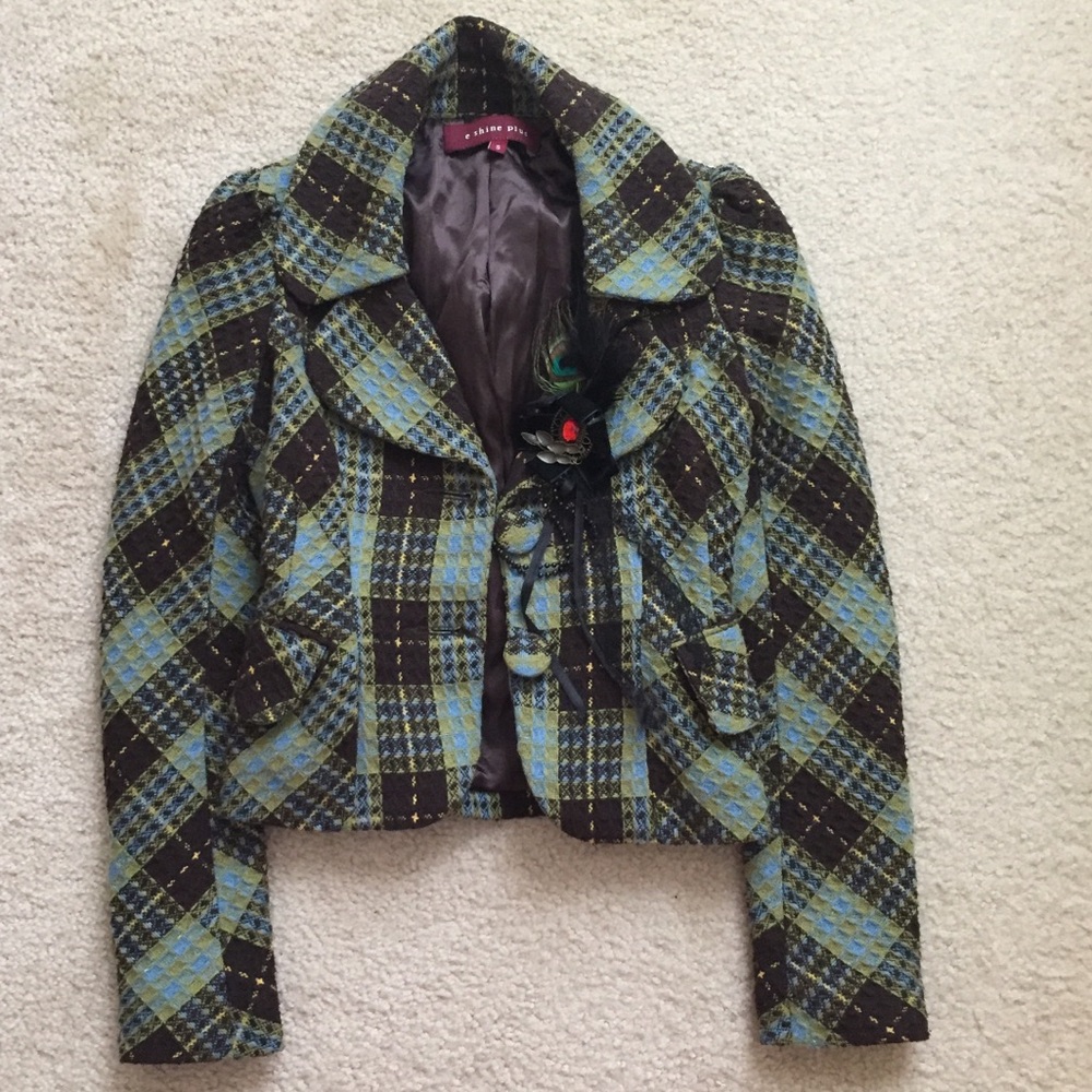 Vintage green short jacket